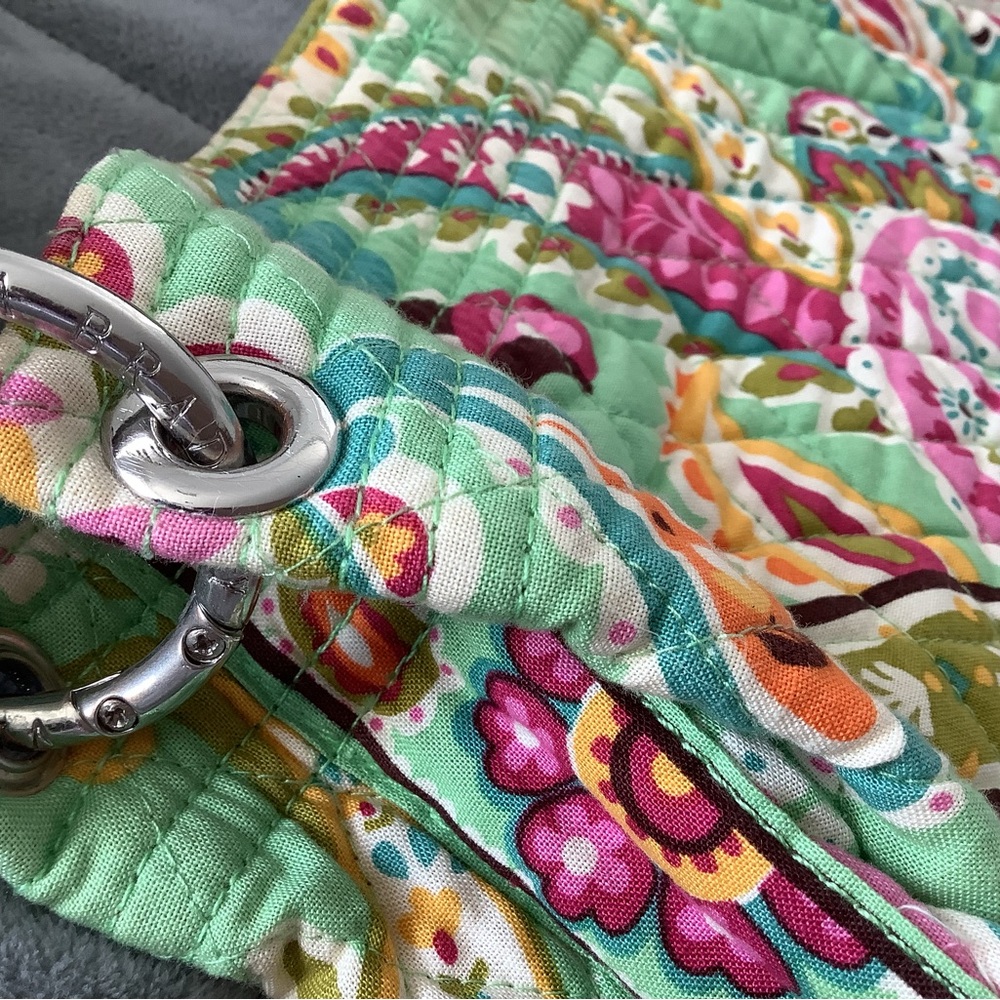 Vera Bradley bag.  Green paisley.  Please see photos for measurements.
